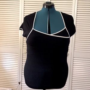 Stretchy Black Top / White House Black Market